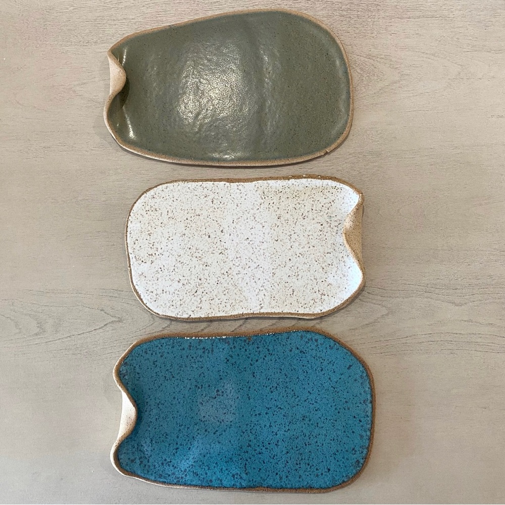 NEW Personal Charcuterie Tray Cheese Board Trinket Tray Unique Handmade Pottery